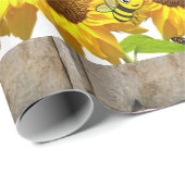 Zonnebloem Vlinderbloemig papier voor de opvulling (Rol Hoek)