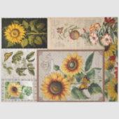  Zonnebloem Vlinderzaadpakket Ephemera Tissuepapier (Voorkant)