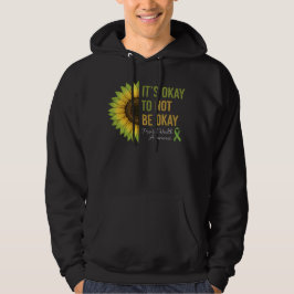 Zonnebloem voor bewustzijn van geestelijke gezondh hoodie
