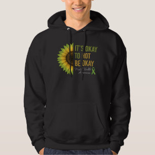 Zonnebloem voor bewustzijn van geestelijke gezondh hoodie
