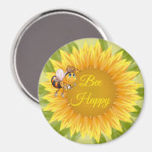 Zonnebloem voor bij van magnet (Voorkant / Achterkant)
