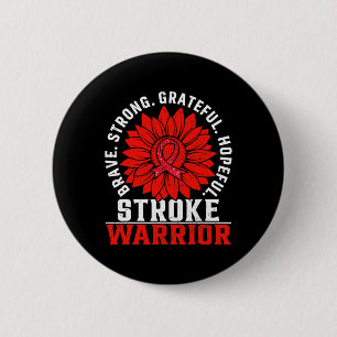 Zonnebloem voor bloedkankerbewustzijn ronde button 5,7 cm