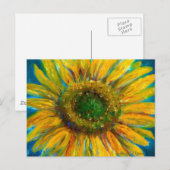 Zonnebloem voor fijne kunst briefkaart (Voorkant / Achterkant)