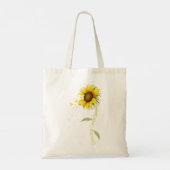 Zonnebloem voor kanker bij Sarcoma Tote Bag (Achterkant)