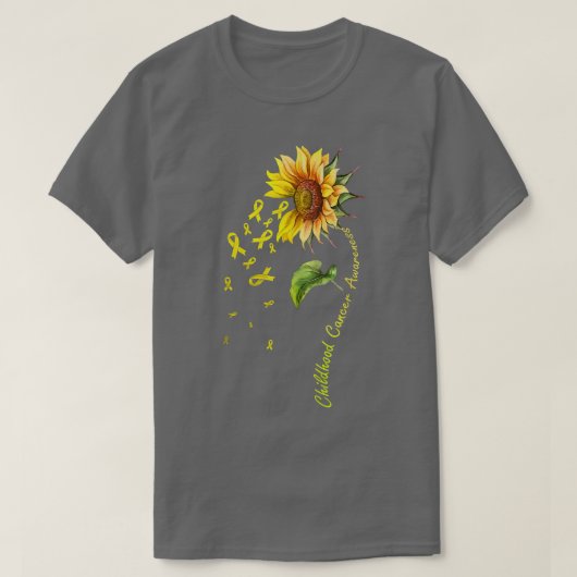 Zonnebloem voor kinderkanker t-shirt (Design voorkant)