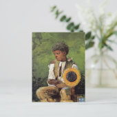 Zonnebloem voor leraar Winslow Homer Briefkaart (Staand voorkant)