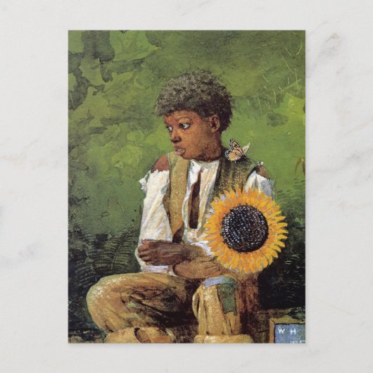 Zonnebloem voor leraar Winslow Homer Briefkaart (Voorkant)