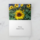 Zonnebloem voor Mamma Kaart (Binnen)