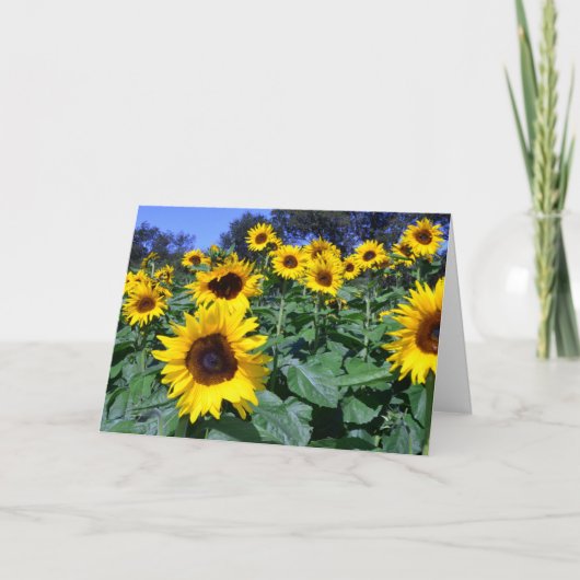 Zonnebloem voor Mamma Kaart (Voorkant)