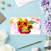Zonnebloem voor moederdag acryl uitnodigingen (Insitu (Huwelijk))