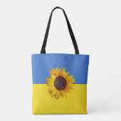 Zonnebloem voor Oekraïne Design Tote Bag (Achterkant)