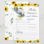 Zonnebloem Voorspellingen en adviezen voor Baby (Voorkant / Achterkant)