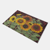 Zonnebloem voorste instapmat, Zomer Deurmat (Schuin)