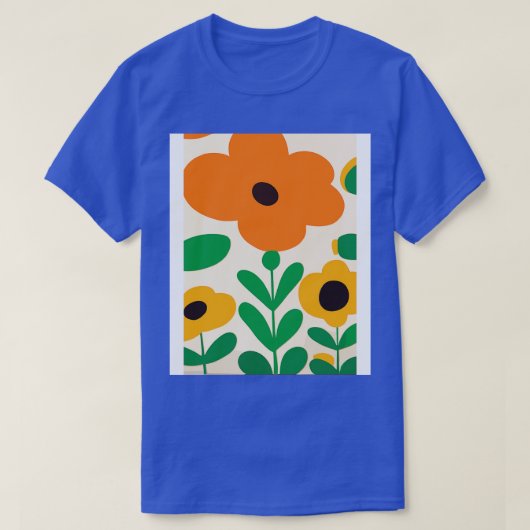 Zonnebloem vormen 1 t-shirt (Design voorkant)