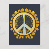 Zonnebloem Vredessymbool Zonbloemen Wereld Vrede Briefkaart (Voorkant)