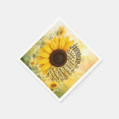 Zonnebloem Vriendschapsquote Servet (Hoek)