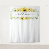 Zonnebloem Vrijgezellenfeest Achtergrond Foto Prop Wandkleed (Voorkant)