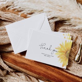 Zonnebloem vrijgezellenfeest dank je kaart