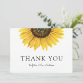Zonnebloem Vrijgezellenfeest Dank u (Staand voorkant)