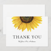 Zonnebloem Vrijgezellenfeest Dank u (Voorkant / Achterkant)
