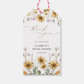 Zonnebloem Vrijgezellenfeest dank u cadeau Label Cadeaulabel (Voorkant)