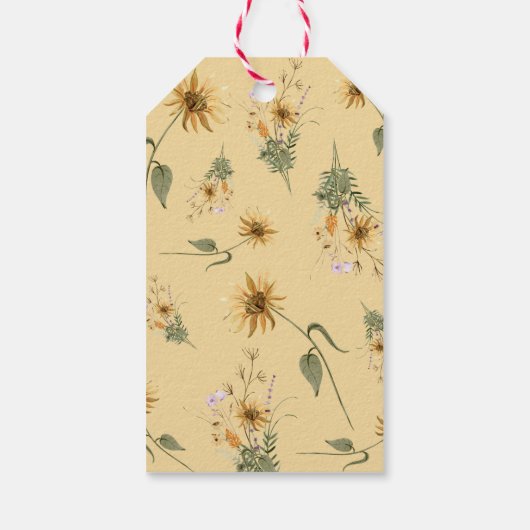 Zonnebloem Vrijgezellenfeest dank u cadeau Label Cadeaulabel (Achterkant)