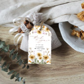 Zonnebloem Vrijgezellenfeest dank u cadeau Label Cadeaulabel