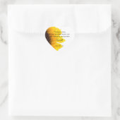 Zonnebloem Vrijgezellenfeest Dank u hart Stickers (Tas)