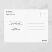 Zonnebloem Vrijgezellenfeest door Mail Dank u Briefkaart (Achterkant)