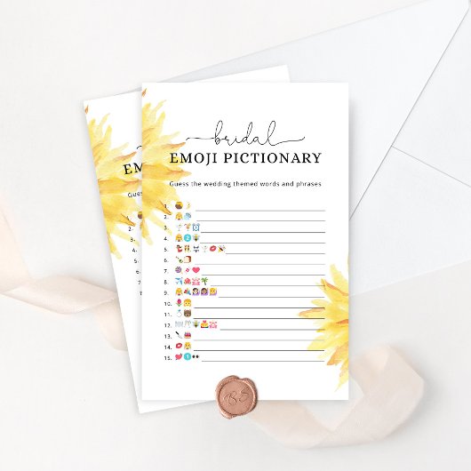 Zonnebloem vrijgezellenfeest emoji picoloog