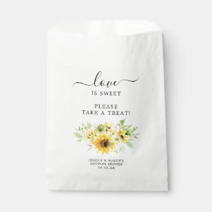 Zonnebloem Vrijgezellenfeest Favor Bag Love is Swe Bedankzakje