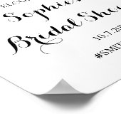 Zonnebloem Vrijgezellenfeest Floral Welkomstteken  Poster (Hoek)