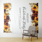 Zonnebloem vrijgezellenfeest fotocabine achtergron wandkleed (In Situ (horizontaal))