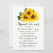 Zonnebloem Vrijgezellenfeest Geel en Groene Floral Kaart (Voorkant)