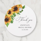 Zonnebloem Vrijgezellenfeest Gift Label (Voorkant)