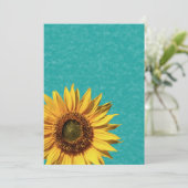 Zonnebloem Vrijgezellenfeest Kaart (Staand voorkant)