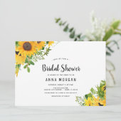 Zonnebloem Vrijgezellenfeest Kaart (Staand voorkant)