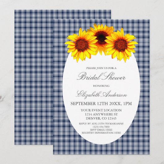 Zonnebloem Vrijgezellenfeest Kaart (Voorkant / Achterkant)