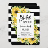 Zonnebloem vrijgezellenfeest kaart (Voorkant / Achterkant)