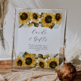 Zonnebloem Vrijgezellenfeest Kaarten en geschenken Poster