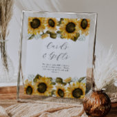 Zonnebloem Vrijgezellenfeest Kaarten en geschenken Poster