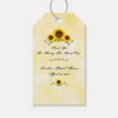 Zonnebloem Vrijgezellenfeest Labels Cadeaulabel (Voorkant)