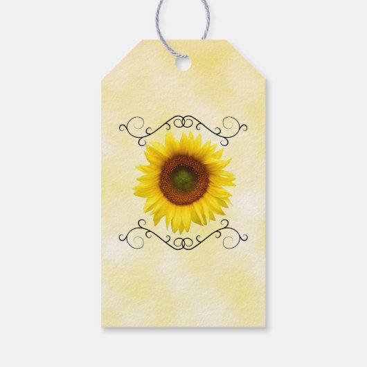 Zonnebloem Vrijgezellenfeest Labels Cadeaulabel (Achterkant)