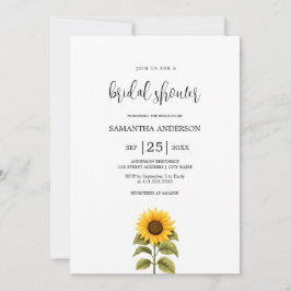 Zonnebloem Vrijgezellenfeest minimalistisch Kaart