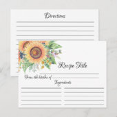 Zonnebloem Vrijgezellenfeest — Ontvangkaart Briefkaart (Voorkant / Achterkant)