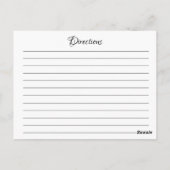 Zonnebloem Vrijgezellenfeest — Ontvangkaart Briefkaart (Achterkant)