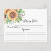 Zonnebloem Vrijgezellenfeest — Ontvangkaart Briefkaart (Voorkant)