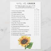 Zonnebloem vrijgezellenfeest Over of onder wild (Voorkant)