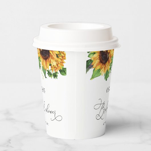 Zonnebloem Vrijgezellenfeest papier Cup Papieren Bekers (Rechts)