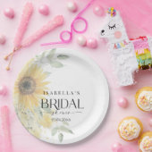 Zonnebloem Vrijgezellenfeest Papieren Bordje (Feest)